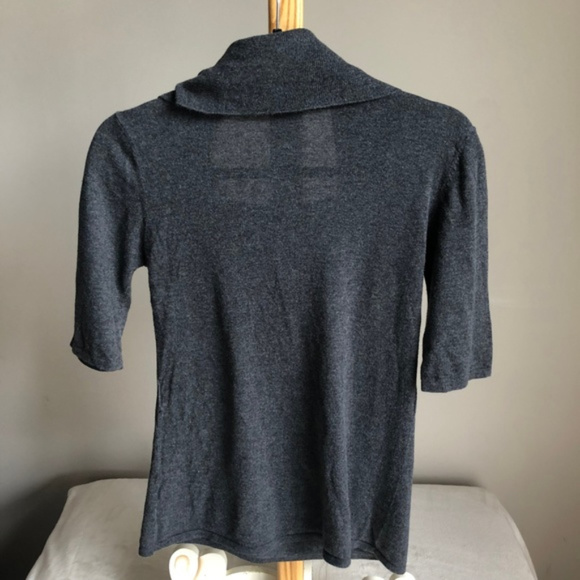 Pure Alfred Sung grey Cowl neck top - Picture 3 of 5